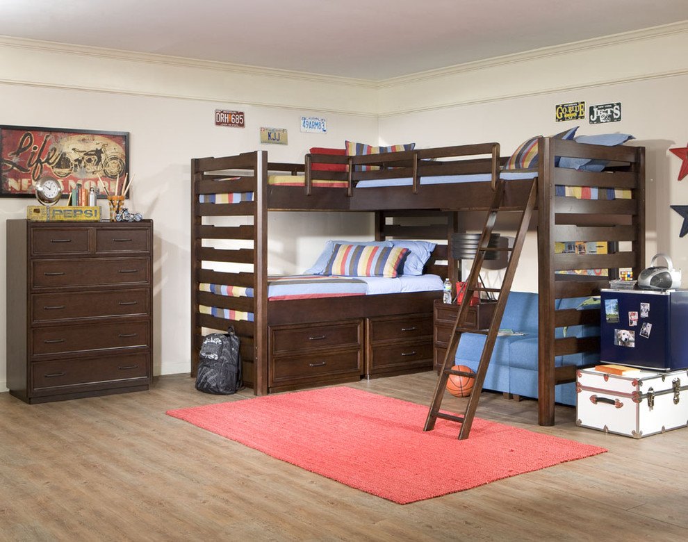 dazzling-triple-bunk-beds-in-traditional-boy-brown-dorm-girl-ladder-modern-sofa-storage-teen-tween-with-bunk-bed-with-couch-next-to-bunk-beds-with-desk-alongside-boys-rooms-andcorner-bunk