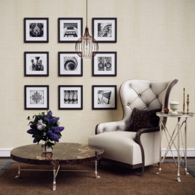 лаконичный декор стены