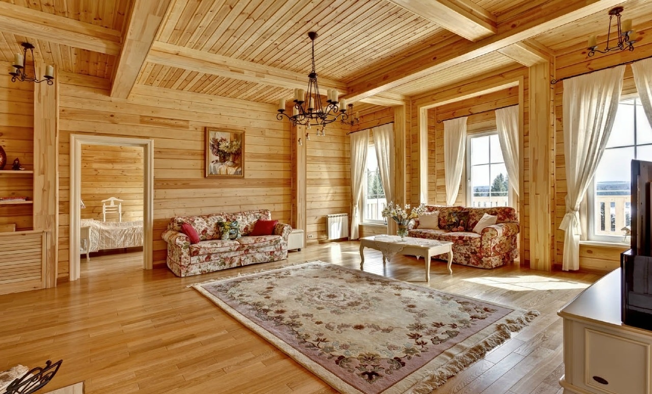 Стили интерьера деревянного дома
