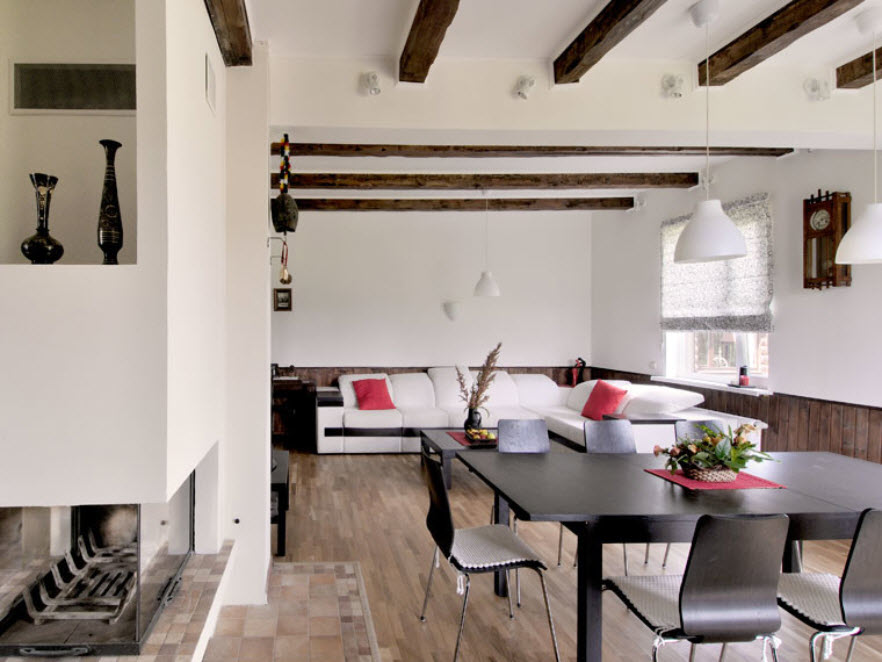 белая отделка