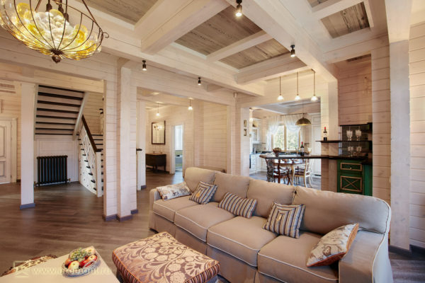 гостиная в стиле прованс