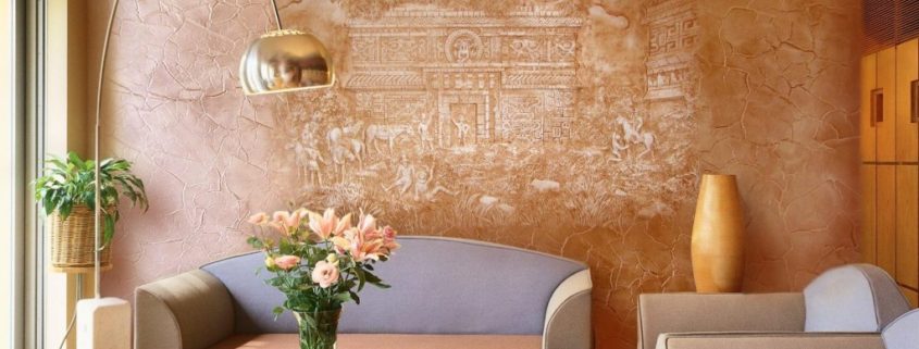 декоративная штукатурка в интерьере