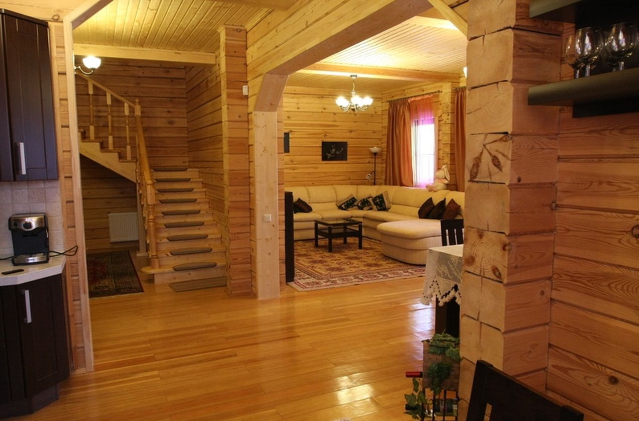 Интерьер деревянного дома. Фото, идеи
