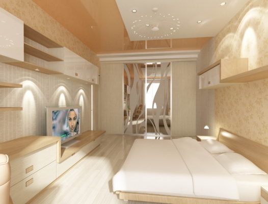 отделка в бежевых тонах