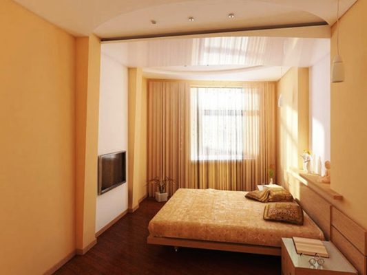 спальня в желтых тонах