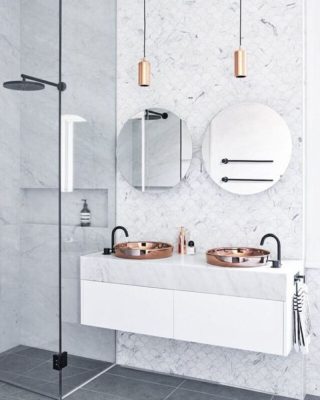 стильный дизайн ванной комнаты
