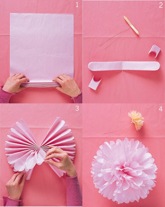 Как сделать цветок из салфеток своими руками - роза