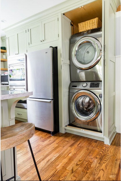 Подборка Стиральная машина на кухне: тонкости выбора и установки для лучшей эргономики на фото
				