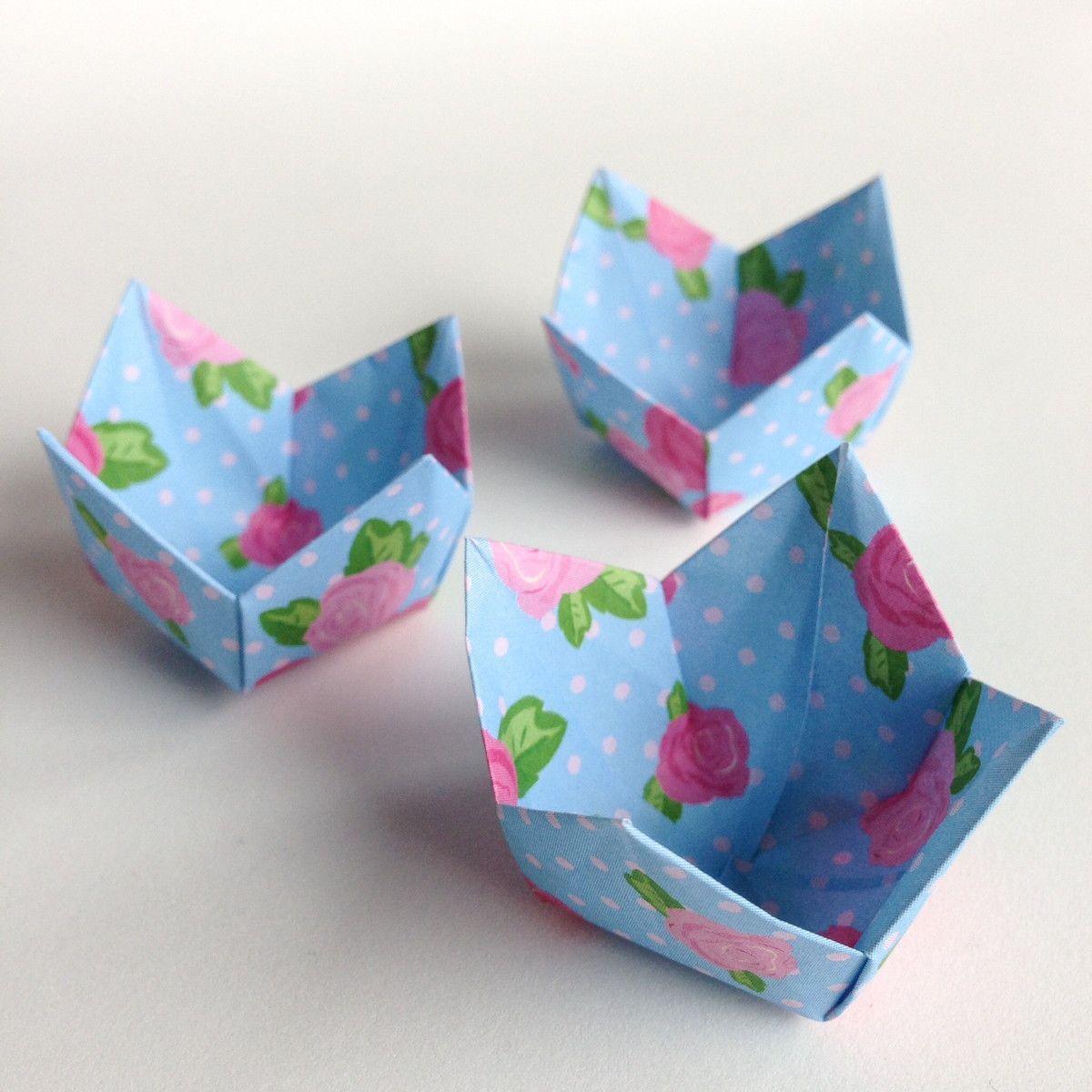 Бумажная коробочка оригами в виде котика – Своими Руками