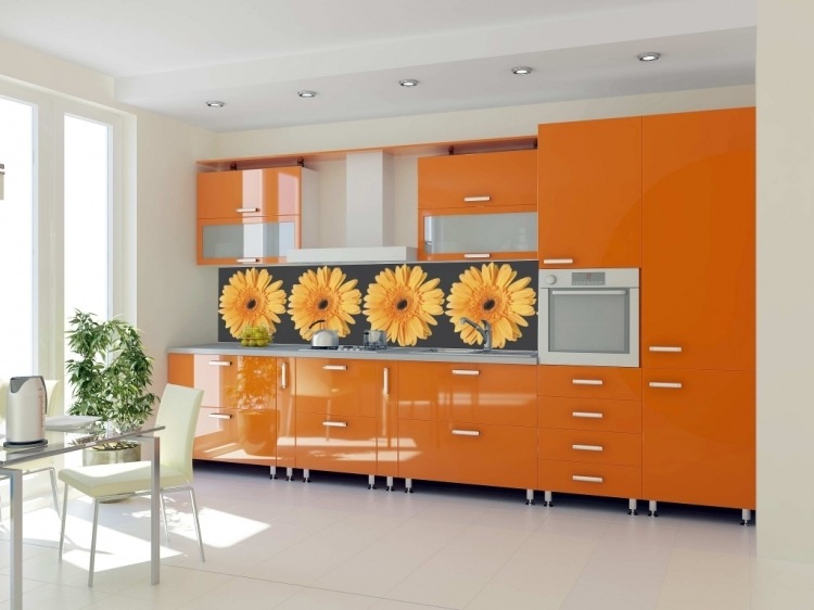 Поєднання кольору фартуха та кухонних фасадів: 200 ідей на фото