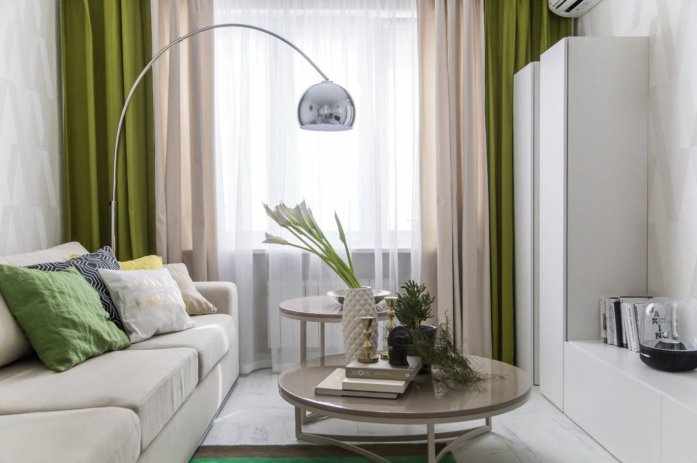 Белая гостиная: 100 фото модных идей - Дизайн интерьера