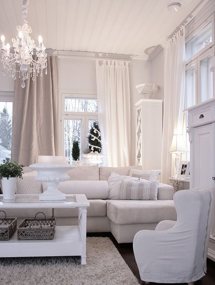 Белая Мебель В Зале Фото