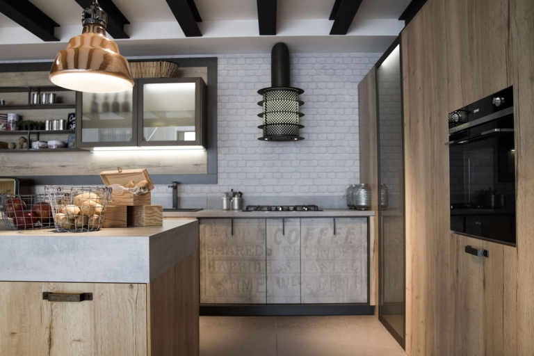 Кухня в стиле лофт: 100 ЛУЧШИХ примеров на фото - Дизайн интерьера