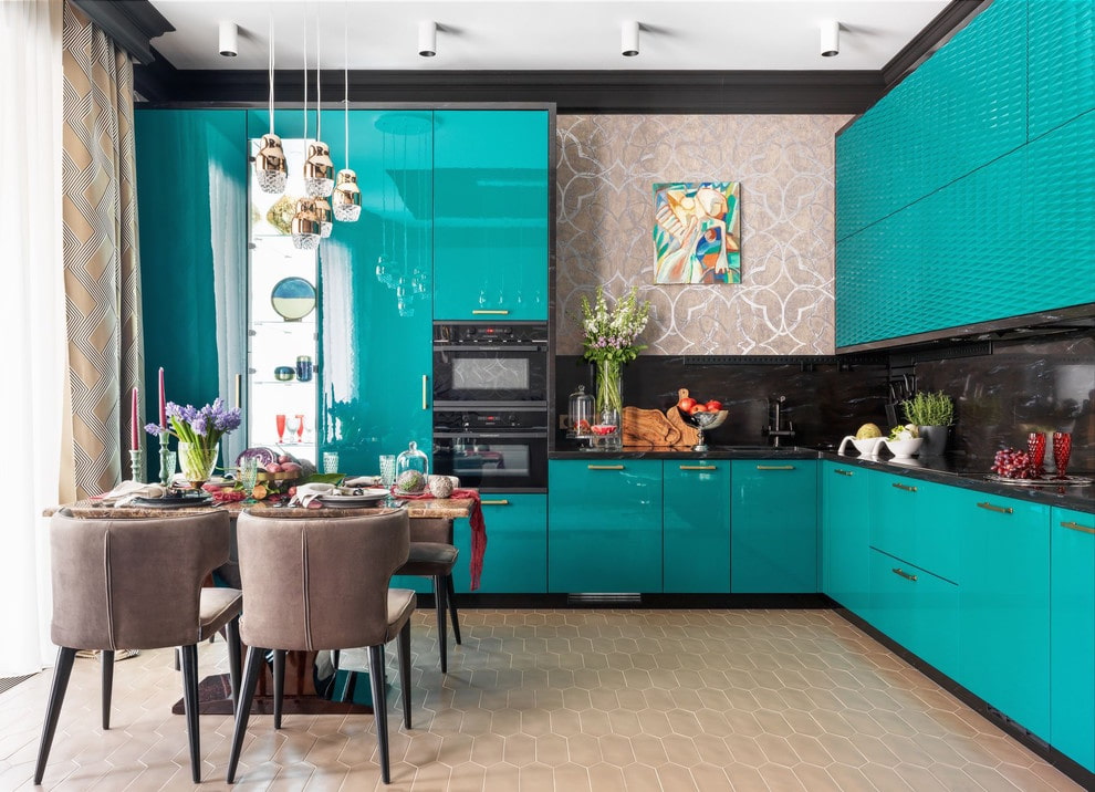 Зелёная кухня: 60 идей с фото оформления дизайна кухни зеленого цвета