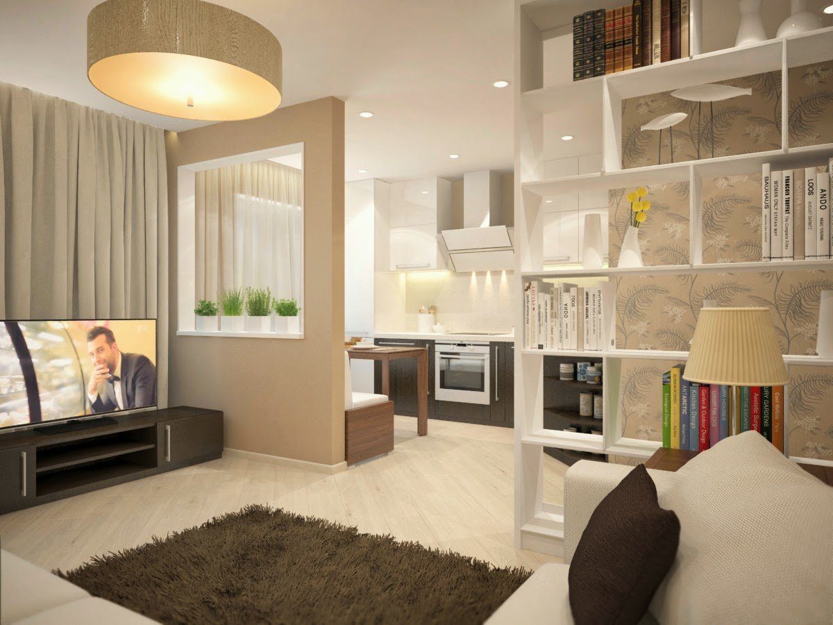 Зонирование гостиной и спальни: красивые решения, как совместить два интерьера в одной комнате (160 фото)