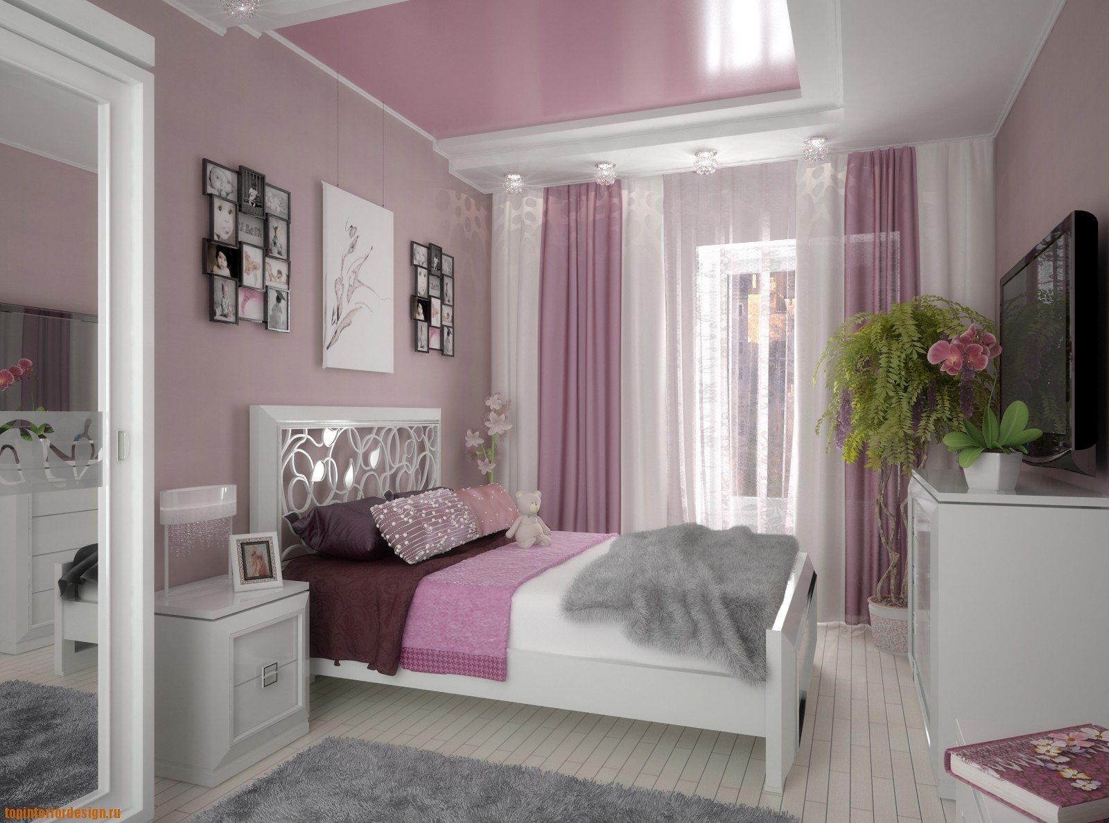 Серо розовая комната. Интерьер комнаты для девочки. Спальня в розовых тонах. Интерьер спальни для девушки. Спальня для девочки в розовых тонах.