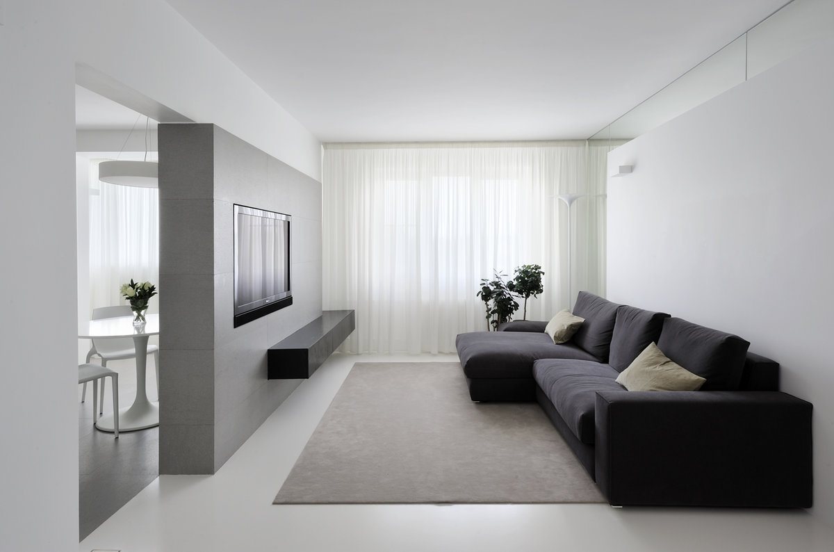 Гостиная в стиле минимализм: советы по дизайну, фото в интерьере
