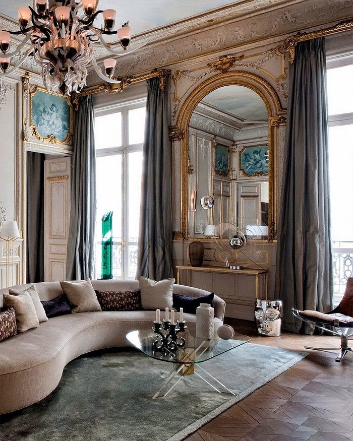 Вітальня у стилі бароко: 100 красивих фото-ідей