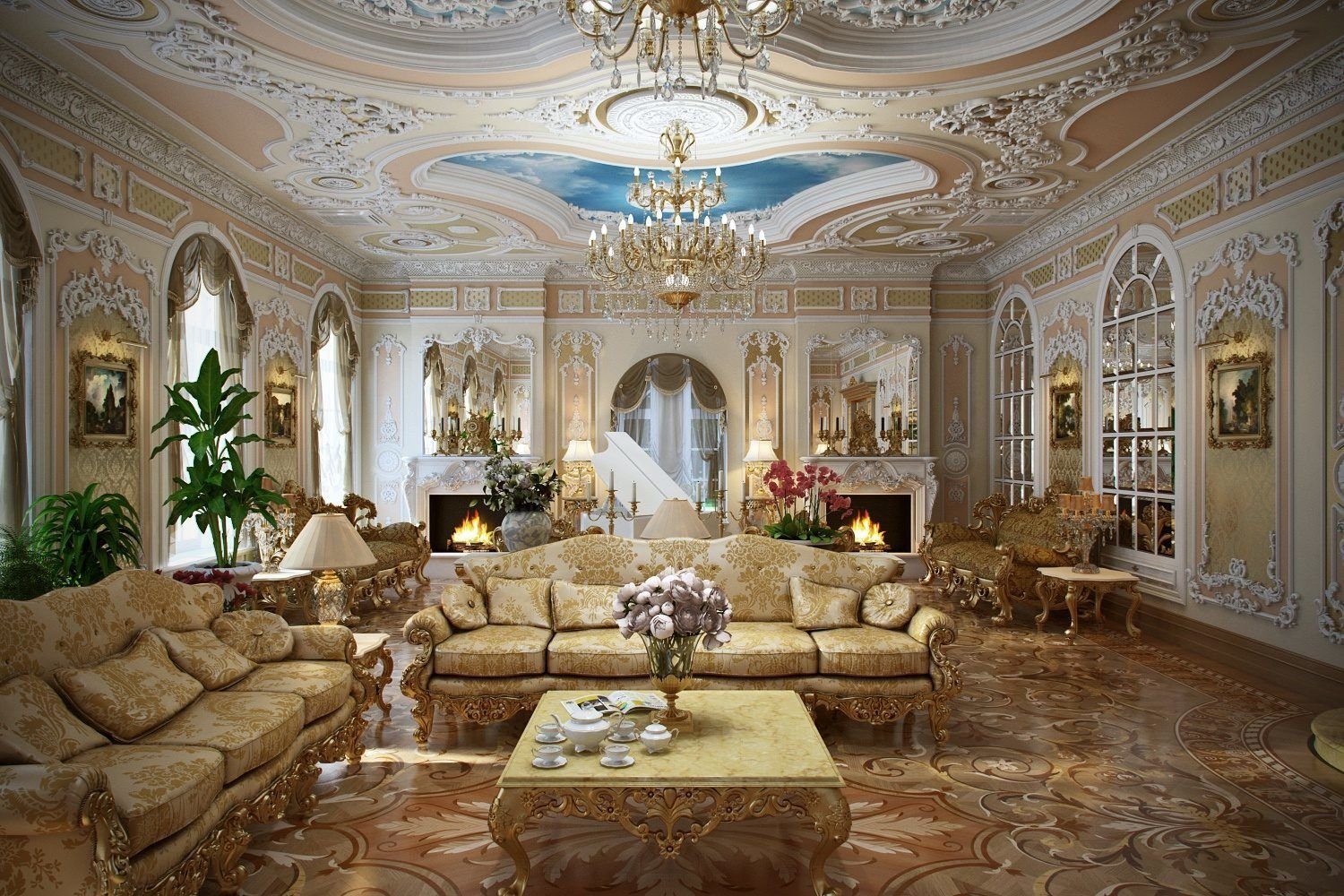 Дорого богато. Стиль рококо Барокко в интерьере. Classic Interior Barocco. Хаус Барокко стиль. Гостиная в стиле Роко бороко.