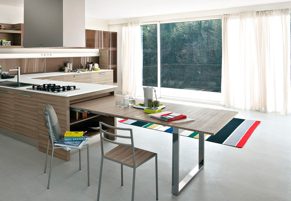 Обеденные столы для кухни: ТОП-100 фото лучших моделей