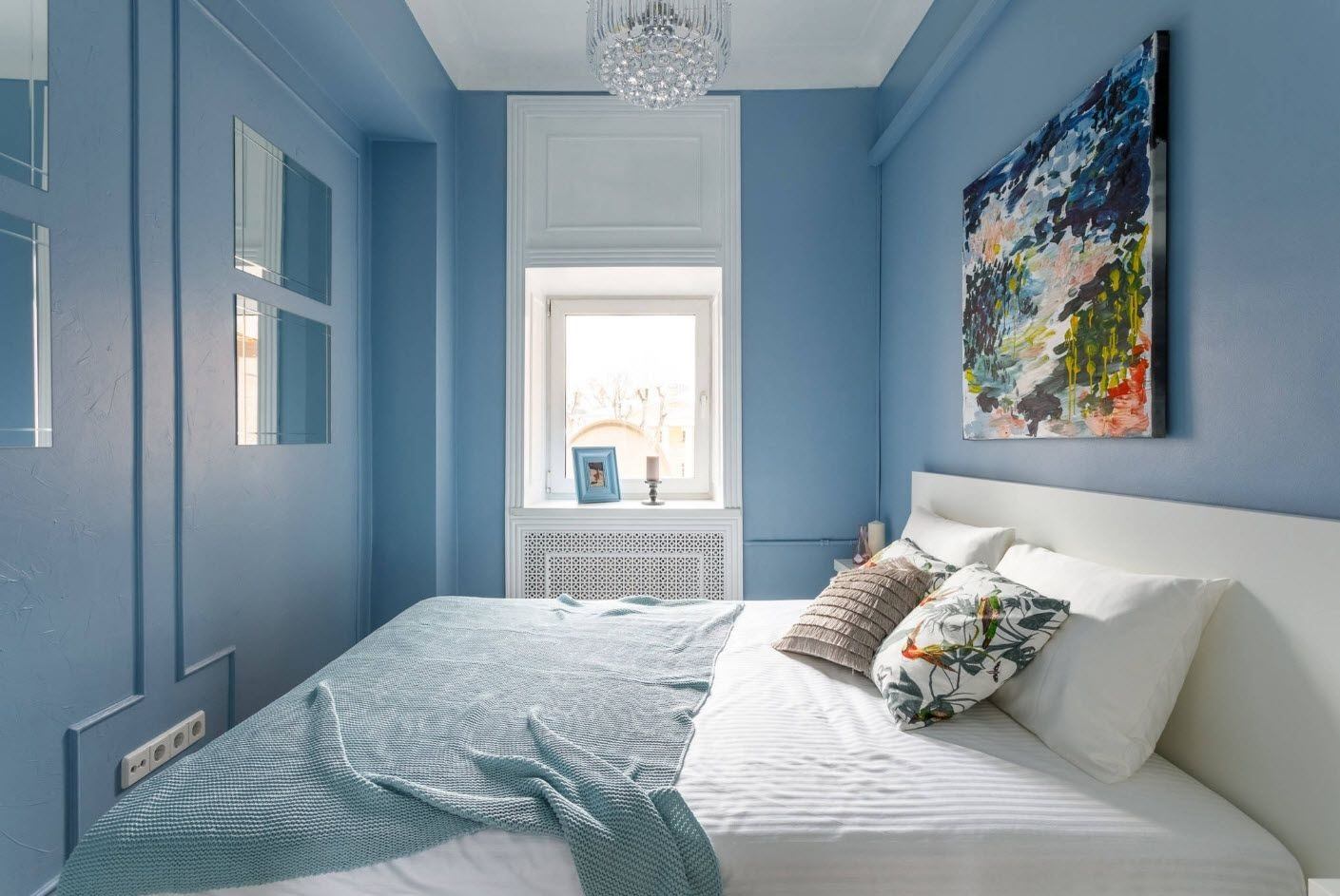 Синяя спальня: фото лучших идей и новинок дизайна