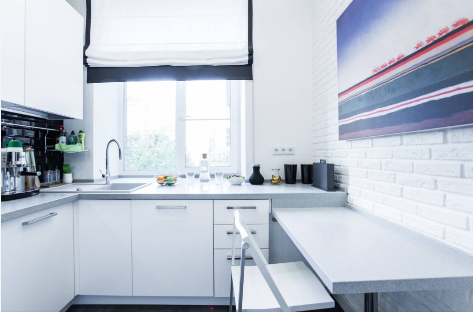 Кухня з мийкою біля вікна: 100 фото найкращих ідей