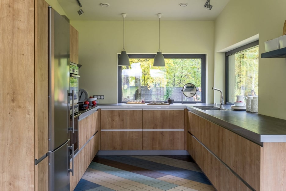 Кухня з мийкою біля вікна: 100 фото найкращих ідей