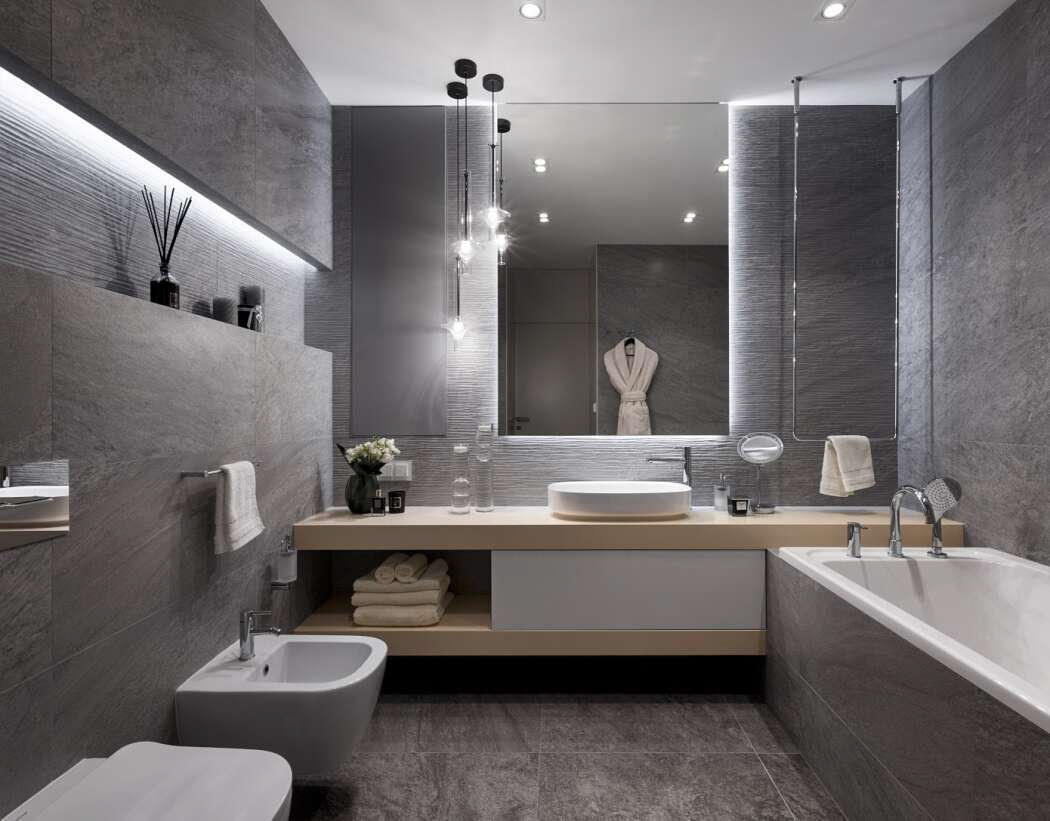 Модный интерьер ванной 2022: 100 фото стильных новинок дизайна