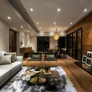 Имитация дерева на полу и стенах комнаты Имитация дерева на полу и стенах комнаты