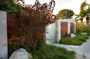 Забор из комбинации материалов