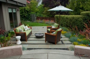 Выразительный дизайн патио