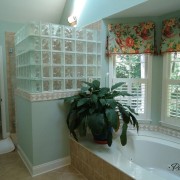 Элементы из стеклоблоков