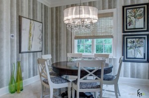 Круглый стол в интерьере кухни