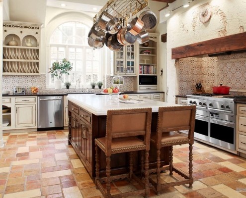 Красивая напольная плитка на кухне: 30 идей на фото | Отделка пола плиткой