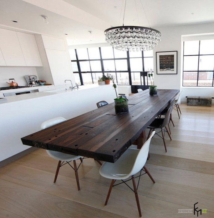 Красивые кухонные столы: 40 лучших примеров на фото