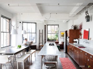 Кухонное пространство в стиле лофт