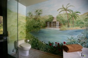 Фотообои в ванной комнате