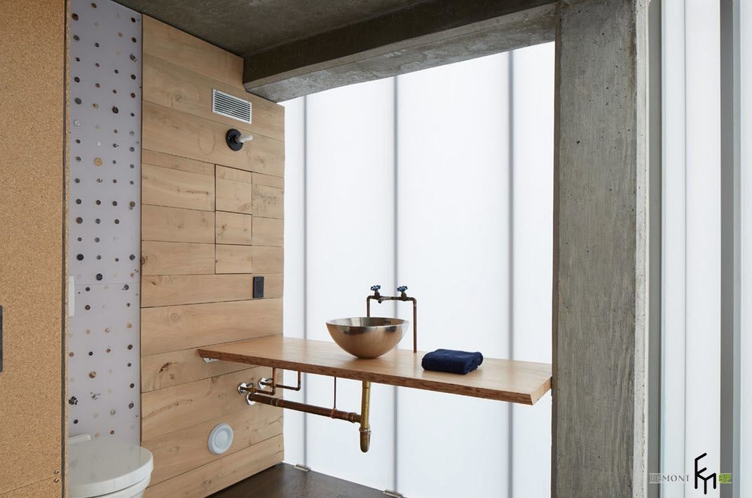 100 лучших идей дизайна современной ванной комнаты в стиле лофт на фото
