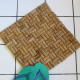 Пятый этап изготовления коврика из пробки