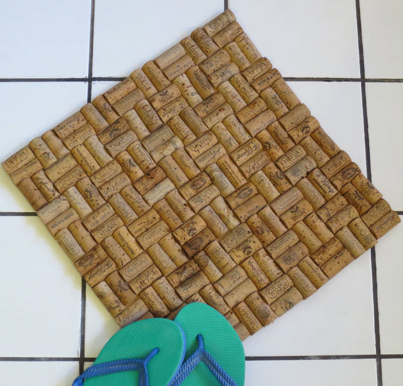 П'ятий етап виготовлення килимка із пробки