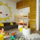 Детская комната с желтыми элементами