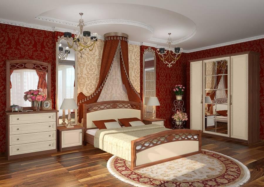 Исторические стили в спальной комнате 
