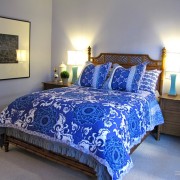 Синие цвета в спальне