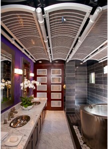 Потолок реечный из нержавеющей стали