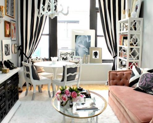 Черно-белые шторы всегда в тренде Черно-белые шторы всегда в тренде