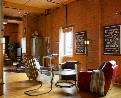 Своеобразный индустриальный декор