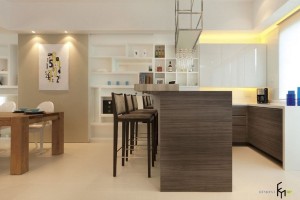 Совмещение кухни, столовой и гостиной